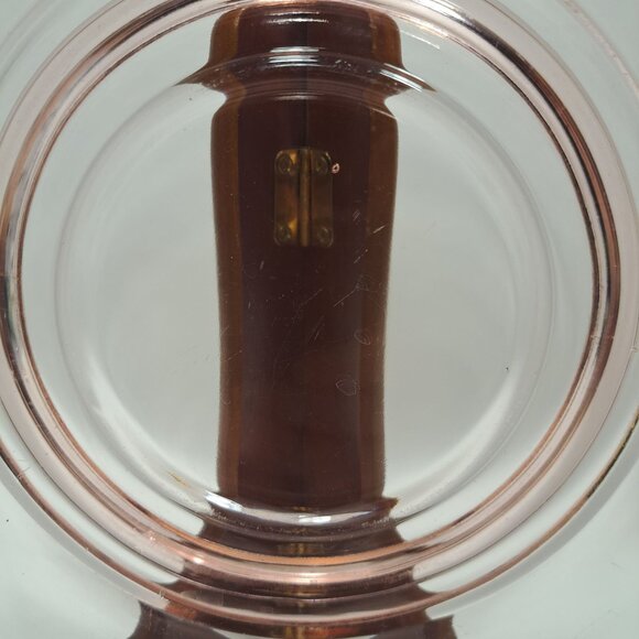 Pink Depression Glass plate Raised Center Rim 10" - Picture 2 of 8